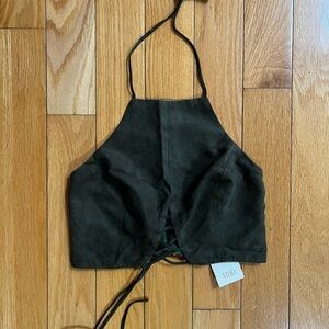 Tobi NastyGal Halter Crop Top NWT